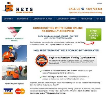 keys white card